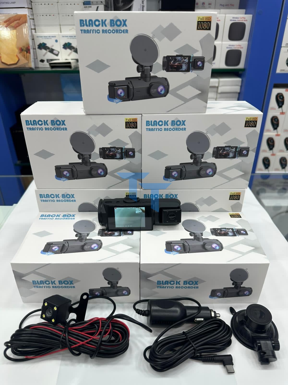 BLACK BOX 1080P Traffic Recorder Wifi'li Araç İçi Kamera 170 A+ Lens